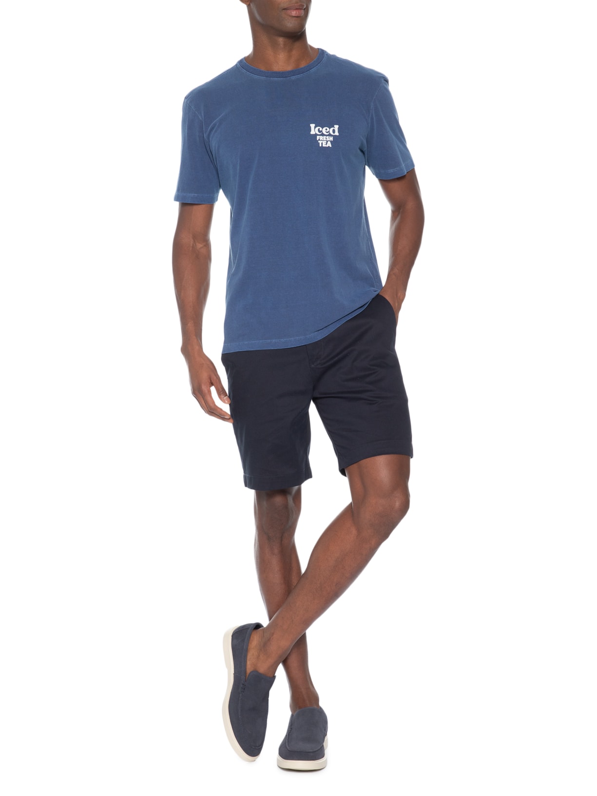 Camiseta Masculina Iced Tea Azul Zapalla