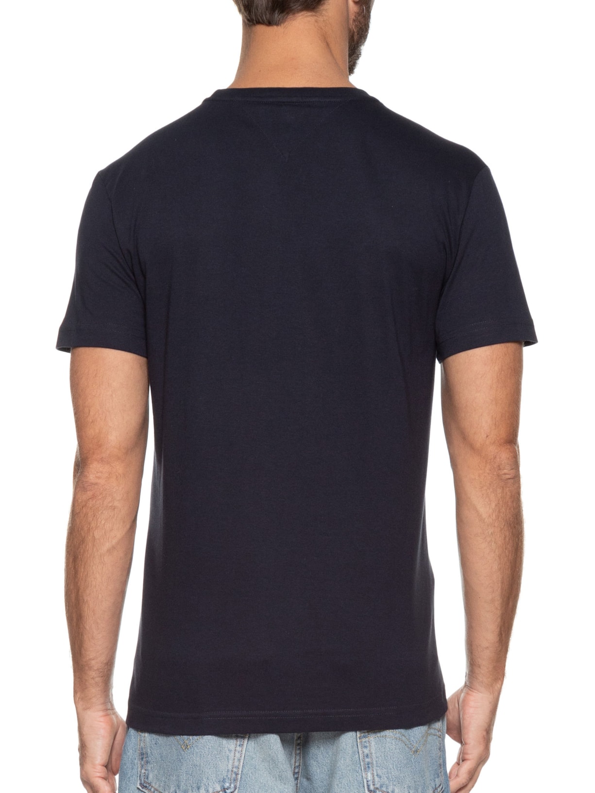 Camiseta Masculina Im Core Tommy Logo Tee Azul Tommy Hilfiger