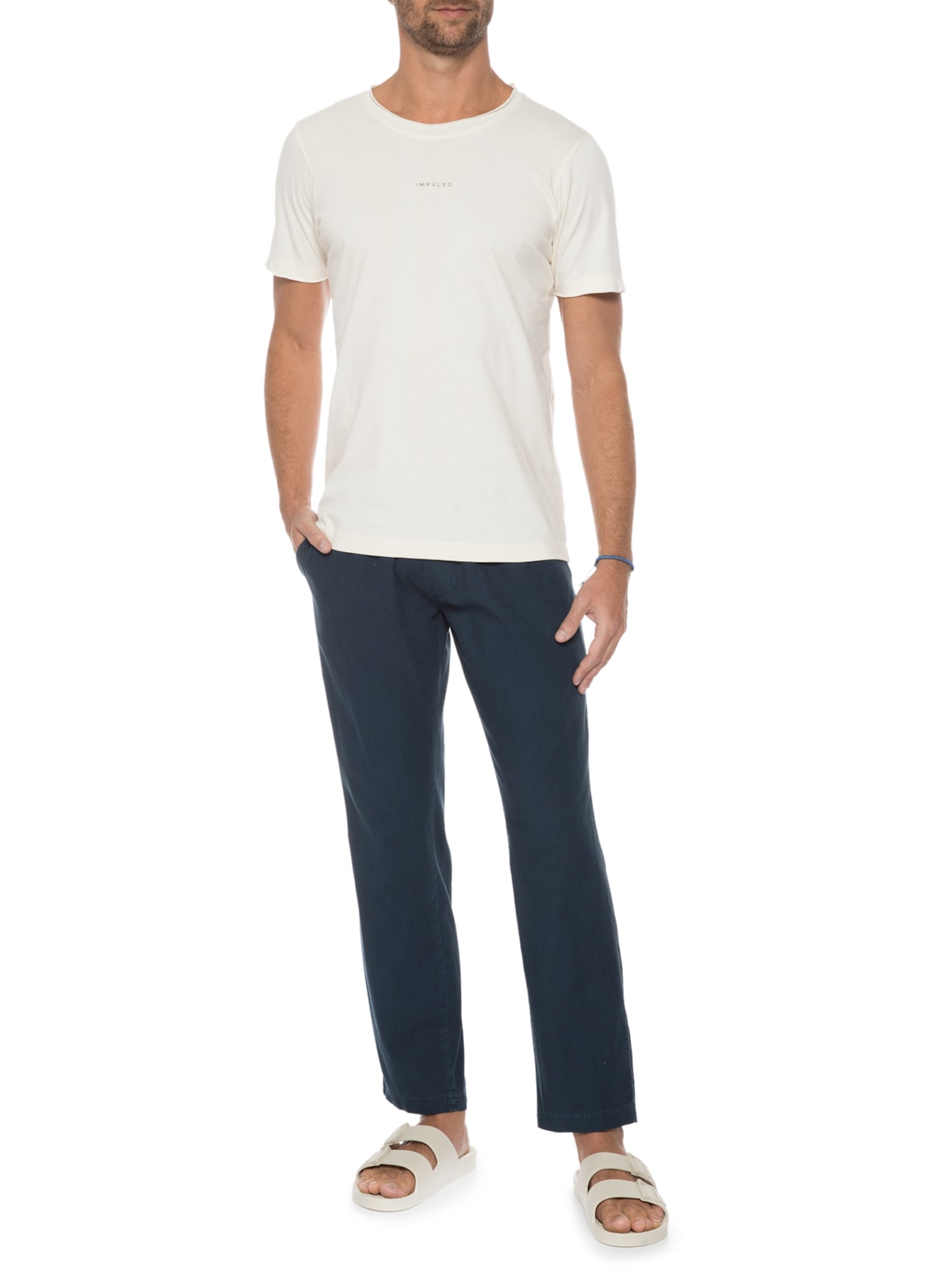 Camiseta Masculina Impulso Off White Urbô