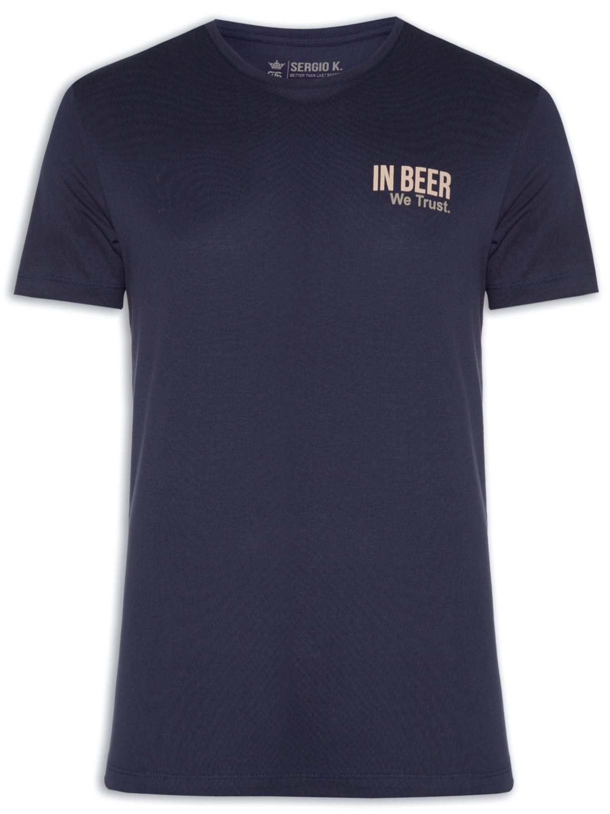 Camiseta Masculina In Beer We Trust - Azul