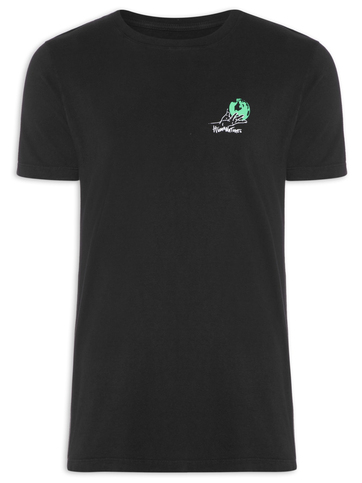 Camiseta Masculina In Our Hands Preto Purple Yellow