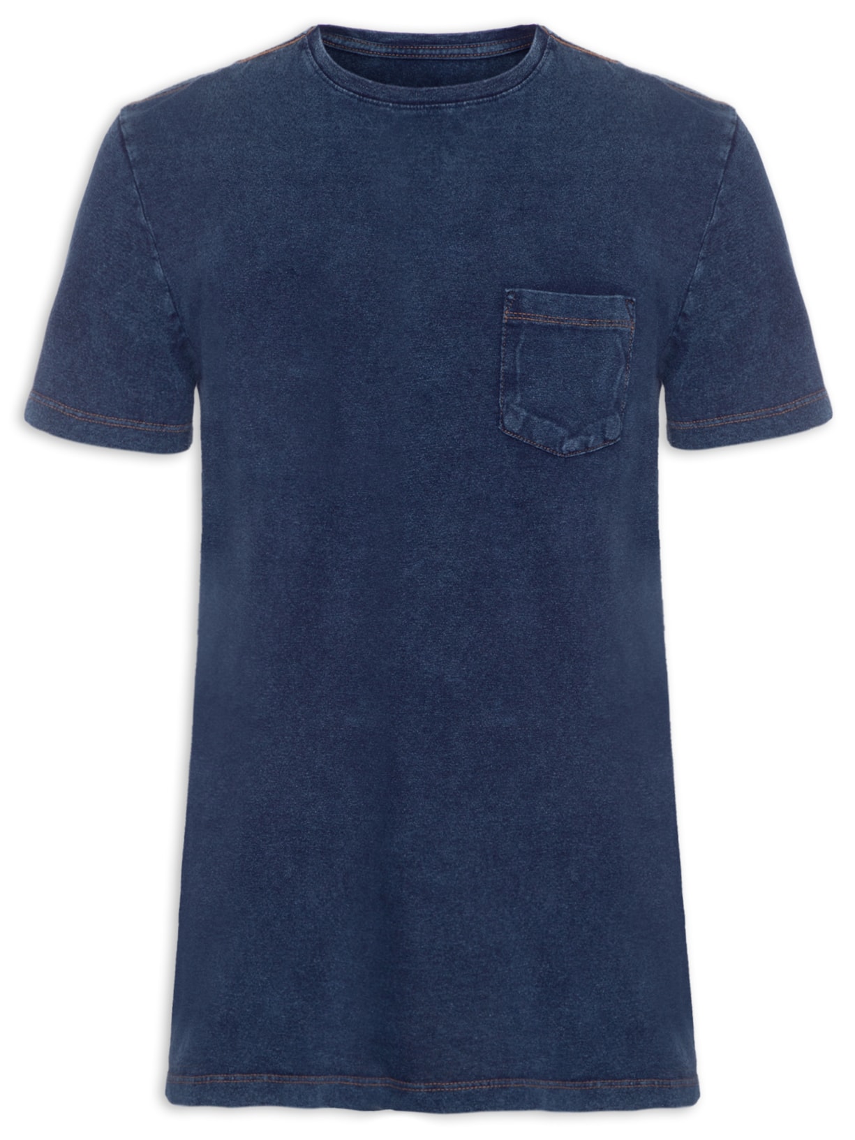 Camiseta Masculina Indigo Lavado - Azul