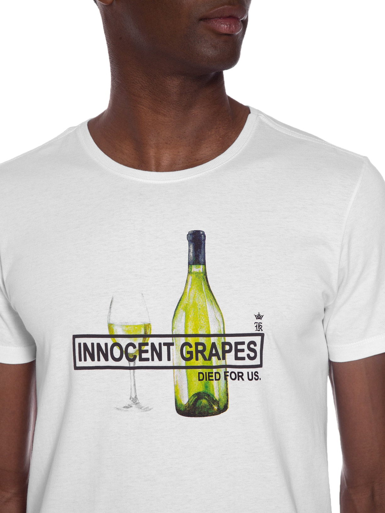 Camiseta Masculina Innocent Grapes Branco Sergio K