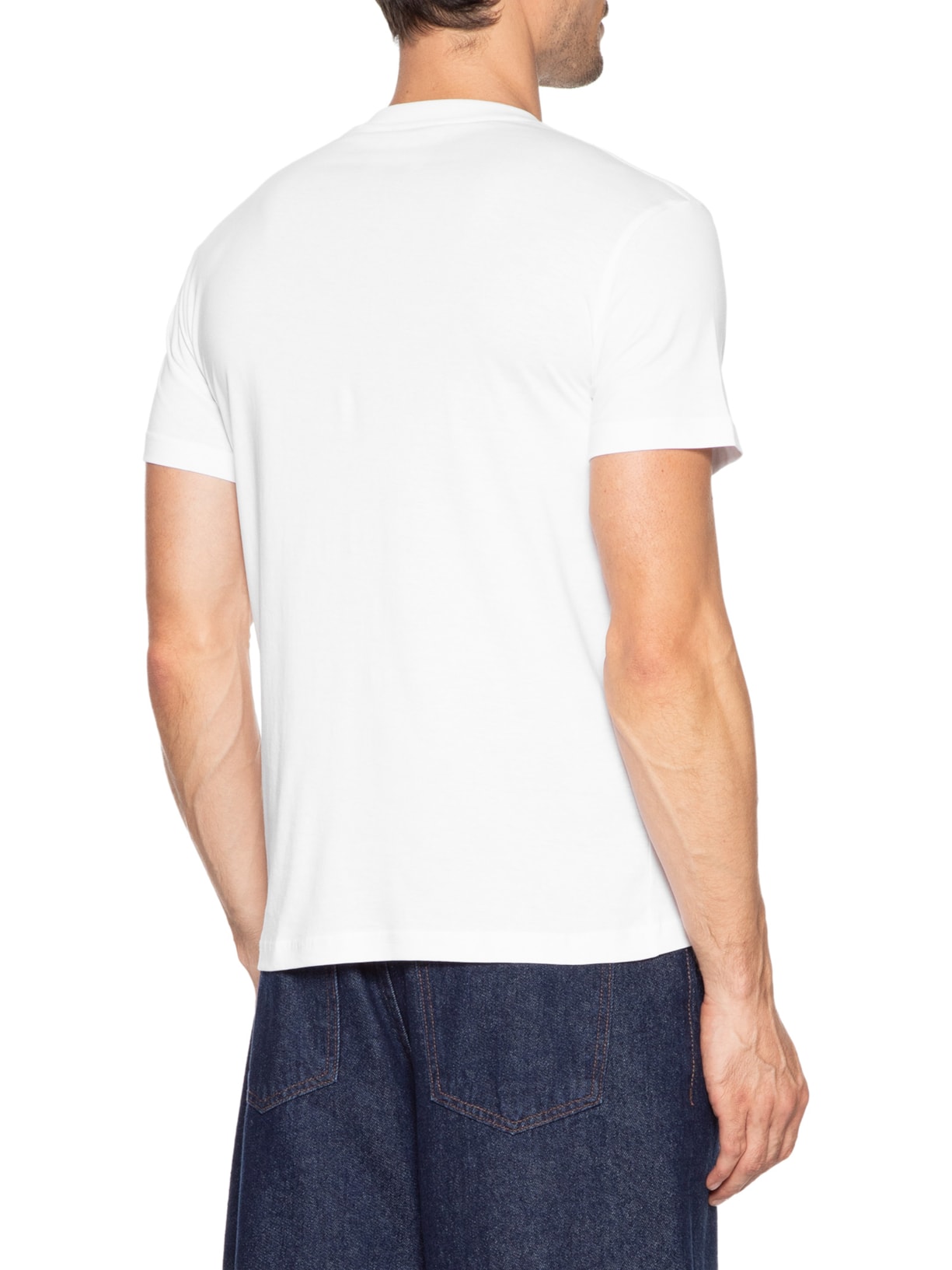 Camiseta Masculina Inst. Logo Thick Foil Branco Versace Jeans Couture