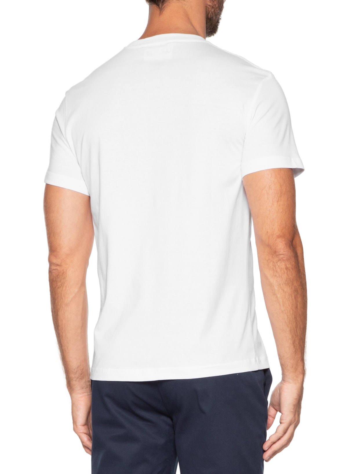 Camiseta Masculina Inst. Logo Thick Foil Branco Versace Jeans Couture