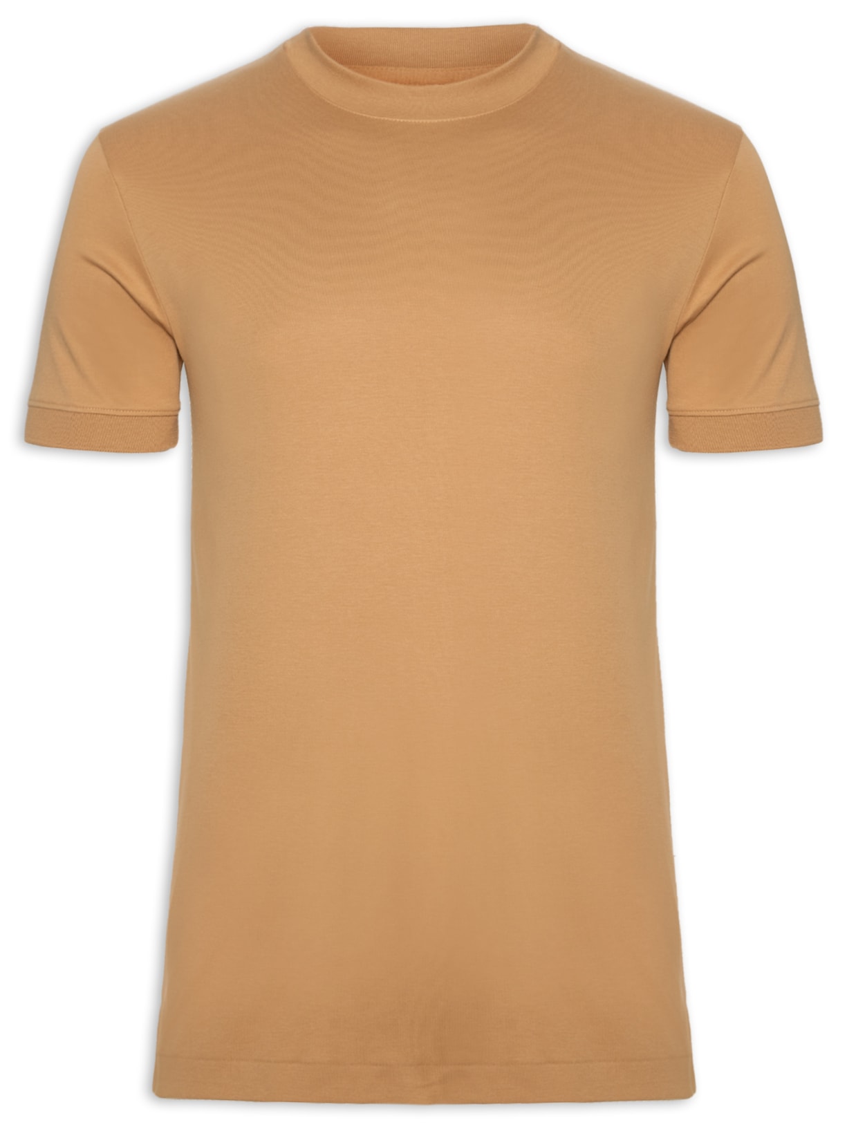 Camiseta Masculina Inter Rib Bege Ricardo Almeida