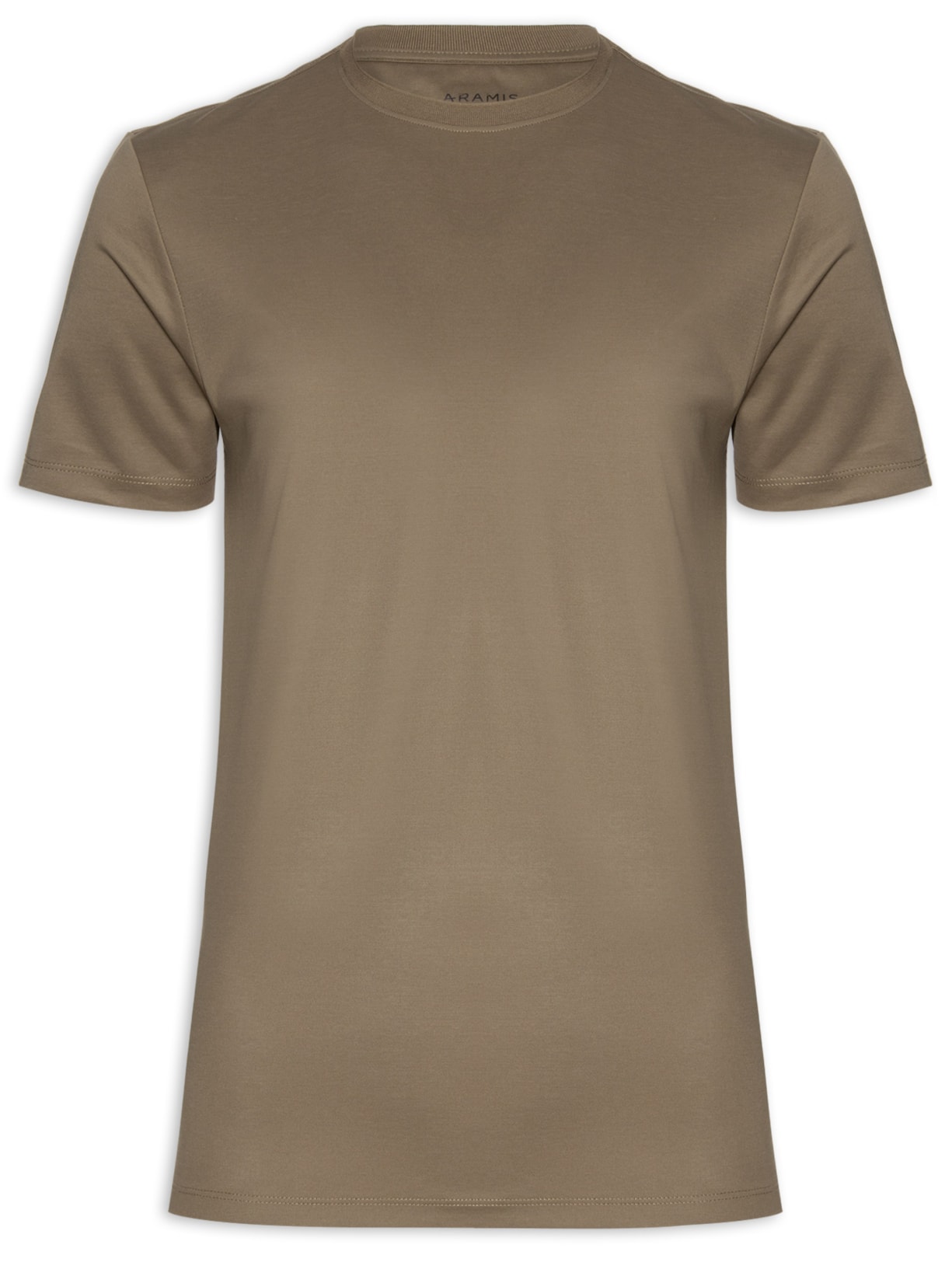 Camiseta Masculina Interlock em Fio 70 - Marrom