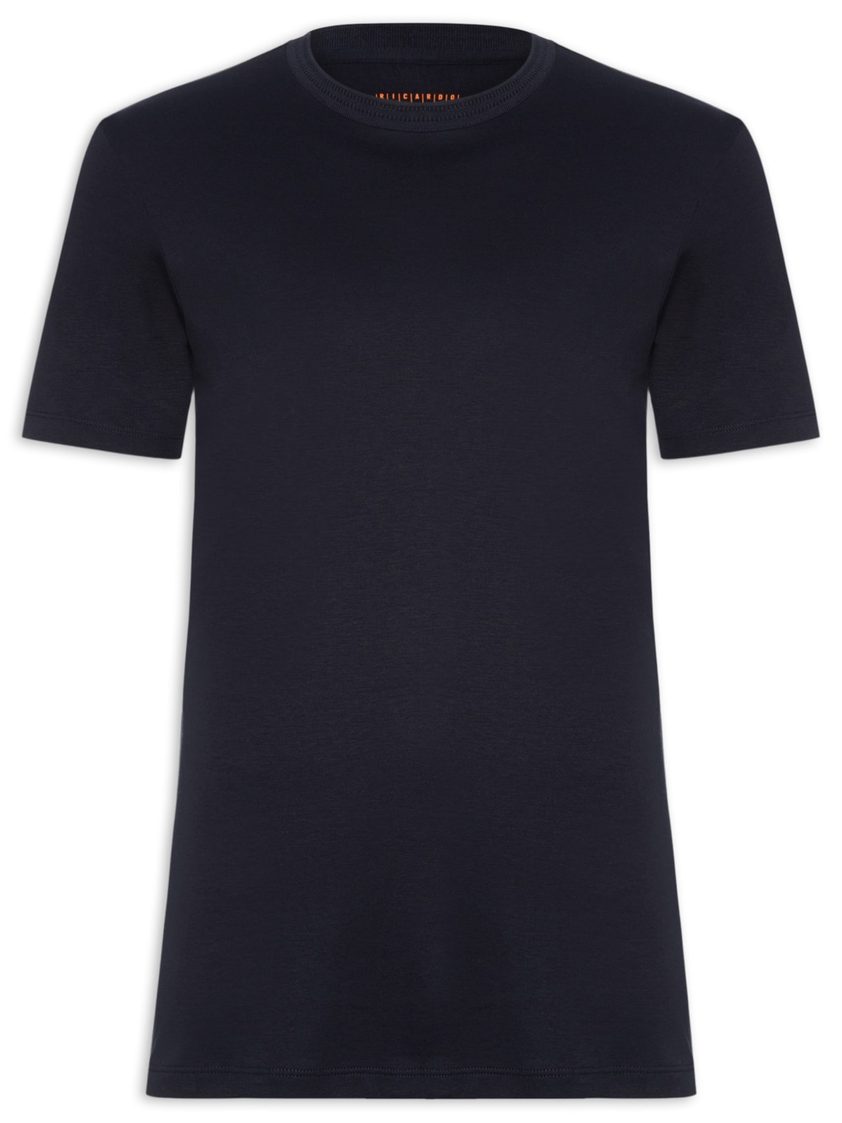 Camiseta Masculina Interlock Fio 50 Gola Trabalhada Azul Ricardo Almeida