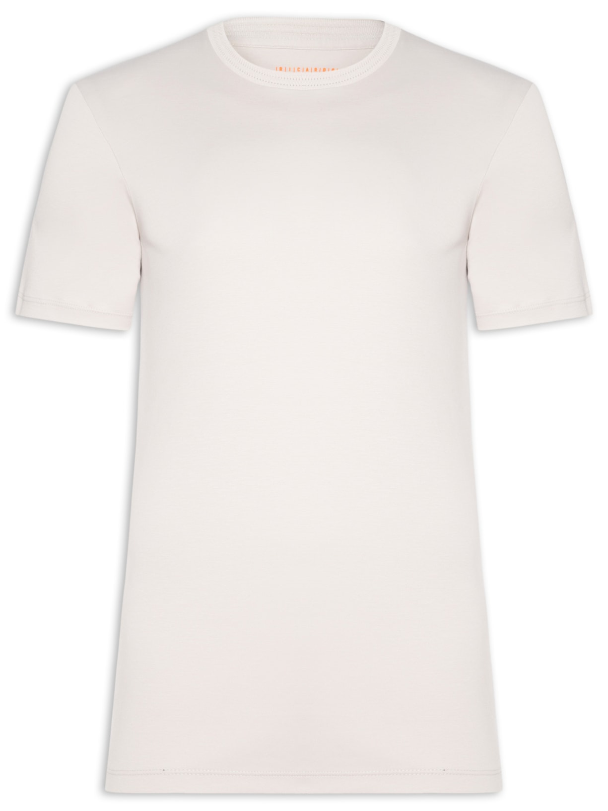 Camiseta Masculina Interlock Fio 50 Gola Trabalhada Cinza Ricardo Almeida