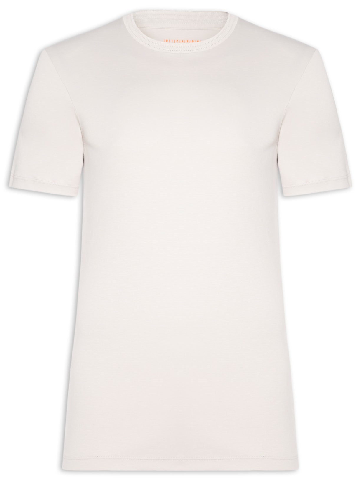 Camiseta Masculina Interlock Fio 50 Gola Trabalhada Cinza Ricardo Almeida