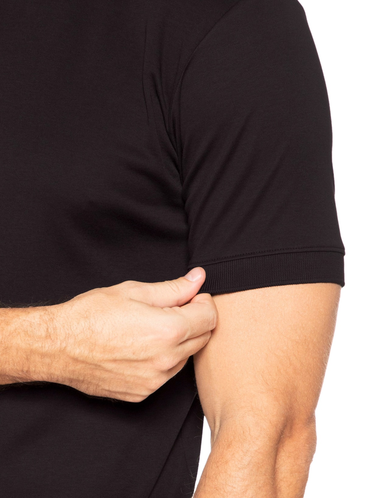 Camiseta Masculina Interlock Gola Média Marrom Ricardo Almeida