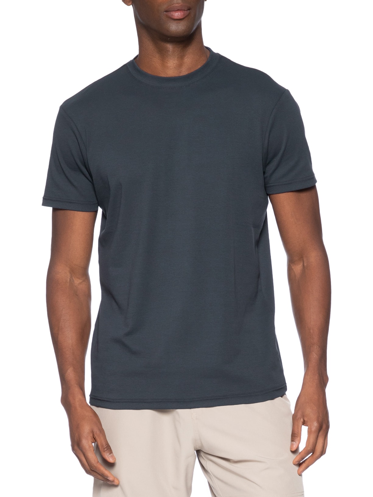Camiseta Masculina Interlock New Azul Foxton