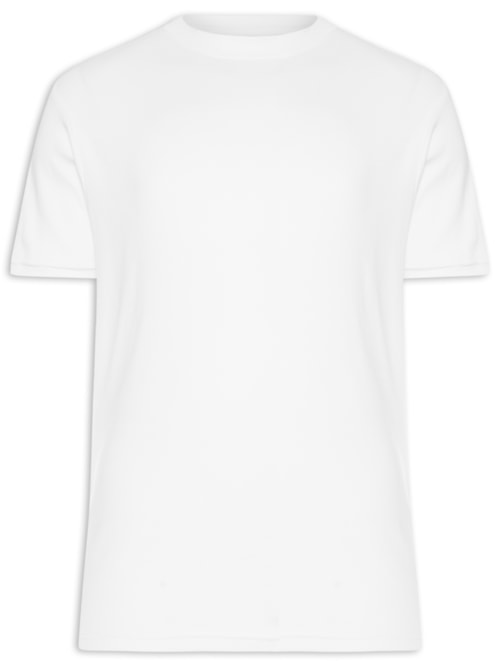 Camiseta Masculina Interlock New - Off White