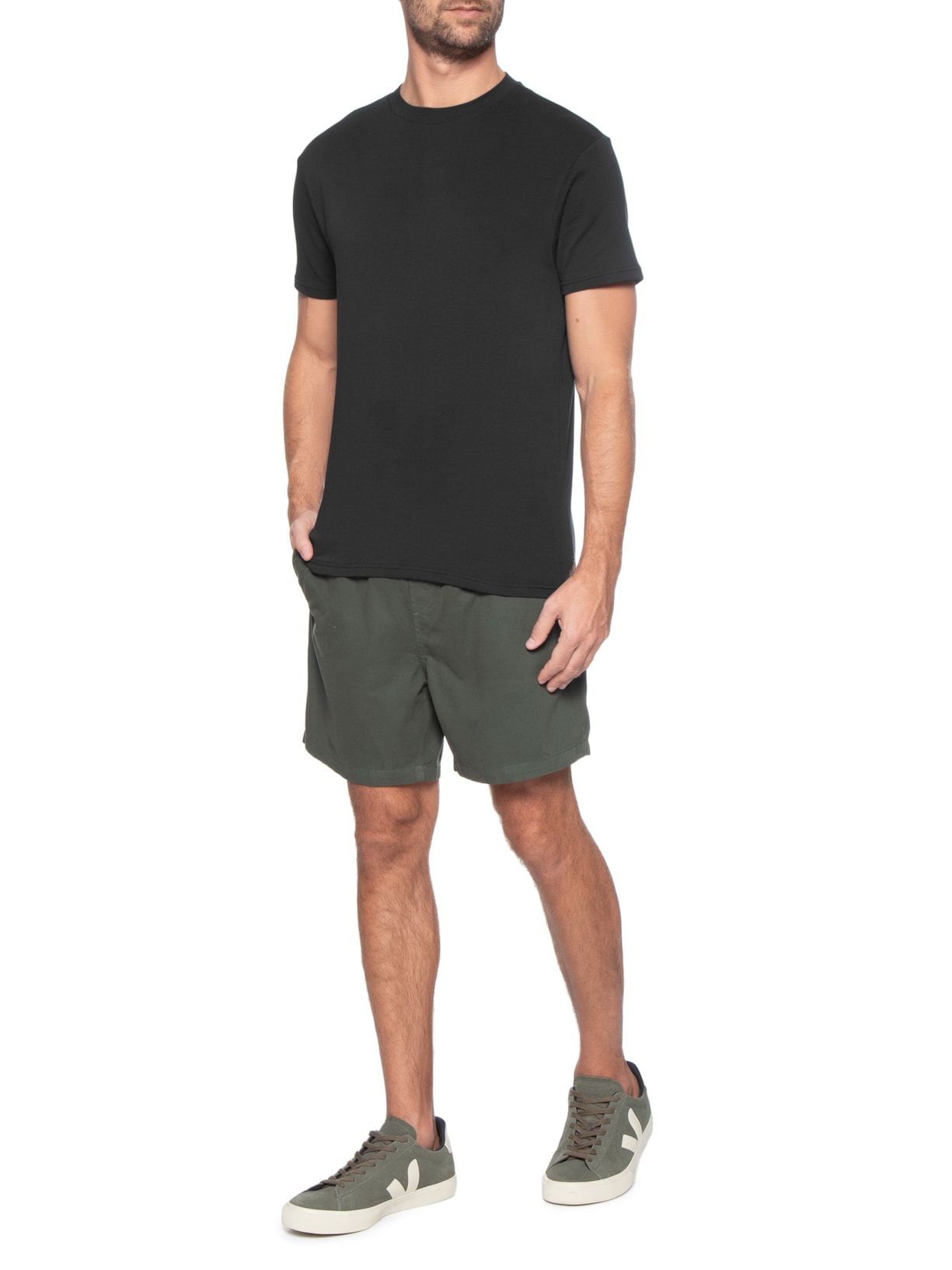 Camiseta Masculina Interlock New Preto Foxton