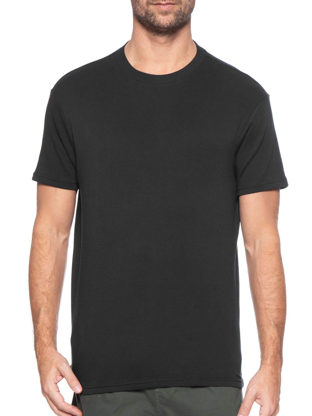 Camiseta Masculina Interlock New Preto Foxton