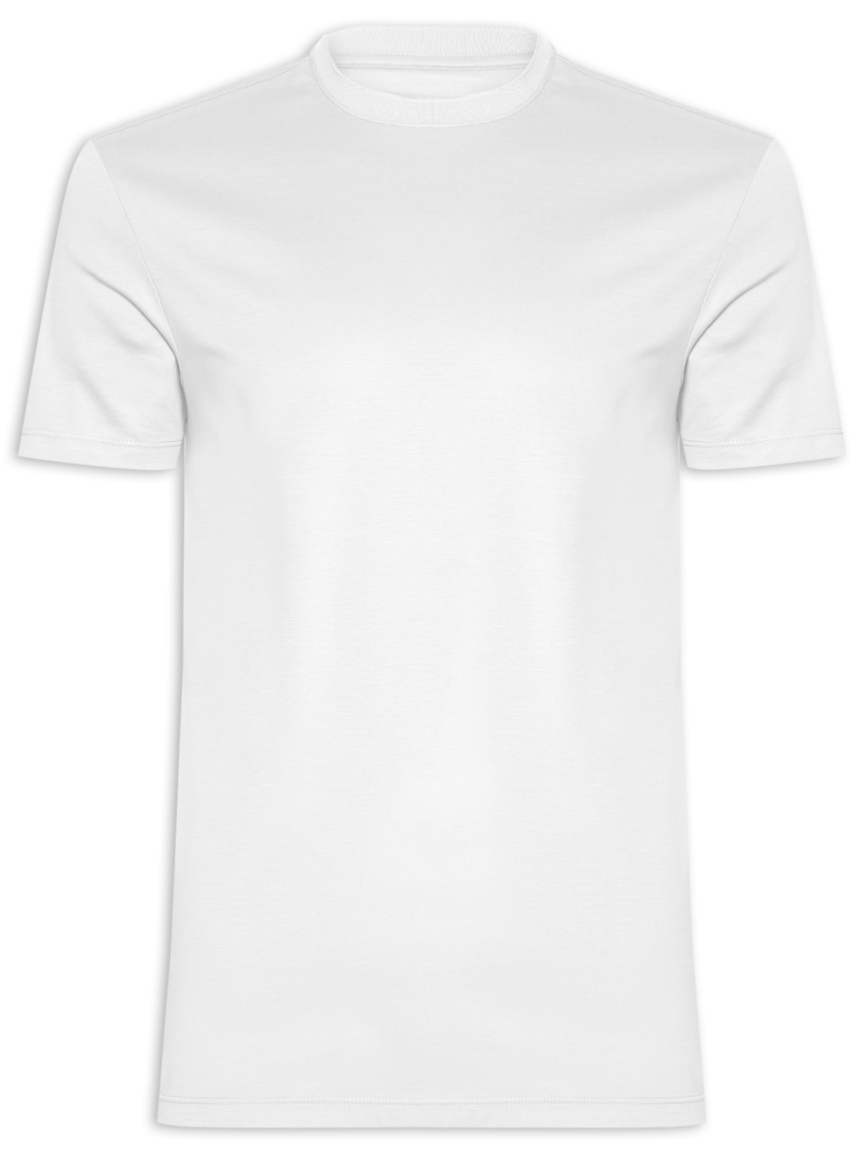 Camiseta Masculina Interlock Pima - Branco