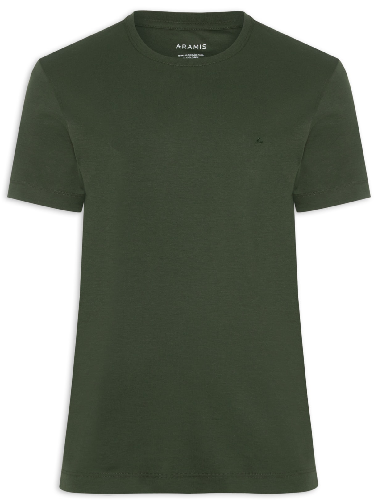 Camiseta Masculina Interlock Pima Verde Aramis