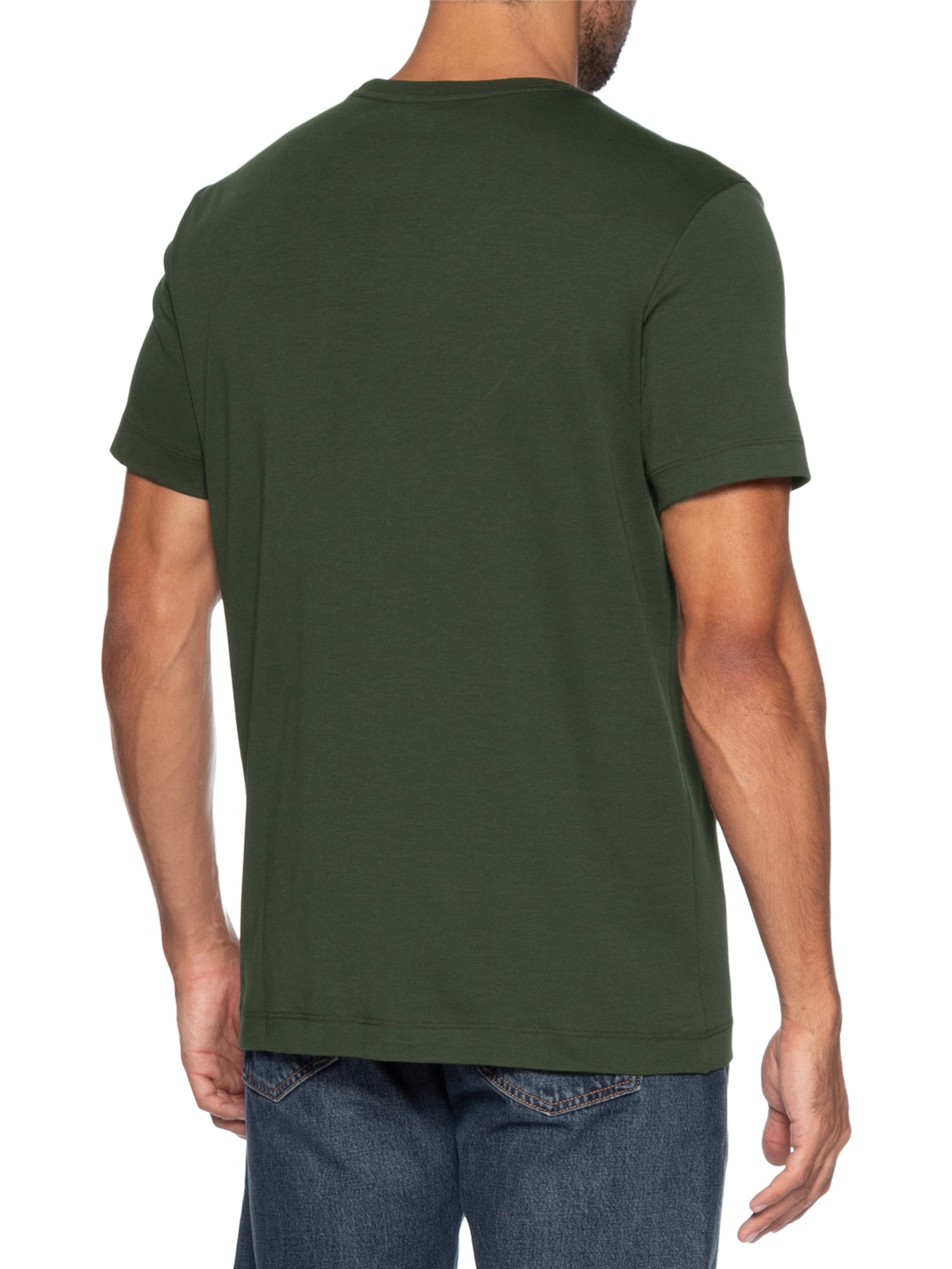 Camiseta Masculina Interlock Pima Verde Aramis