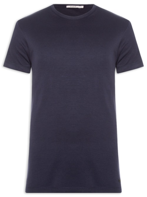 Camiseta Masculina Interloque Modal Soft - Azul
