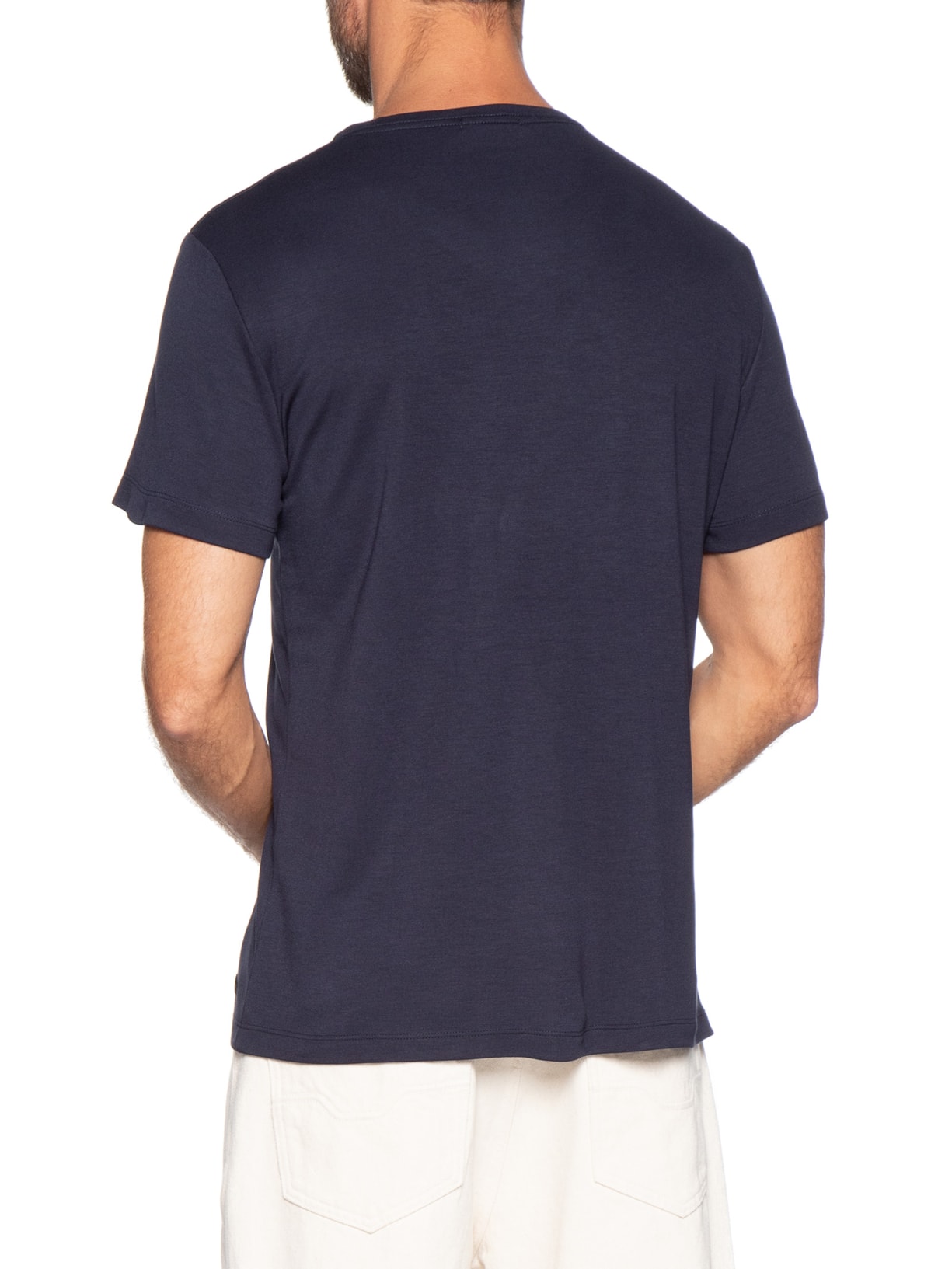 Camiseta Masculina Interloque Modal Soft Azul Austral