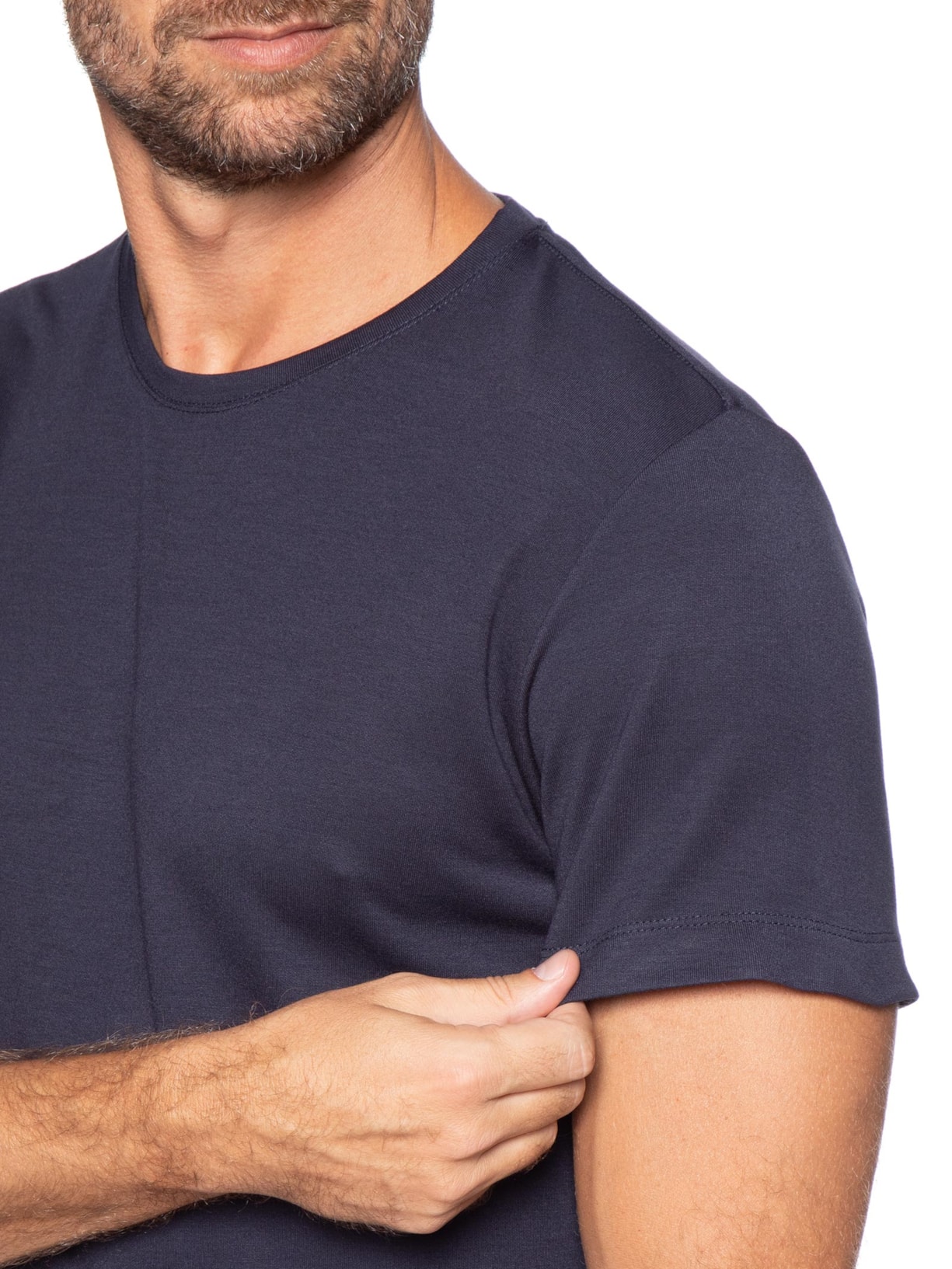 Camiseta Masculina Interloque Modal Soft Azul Austral
