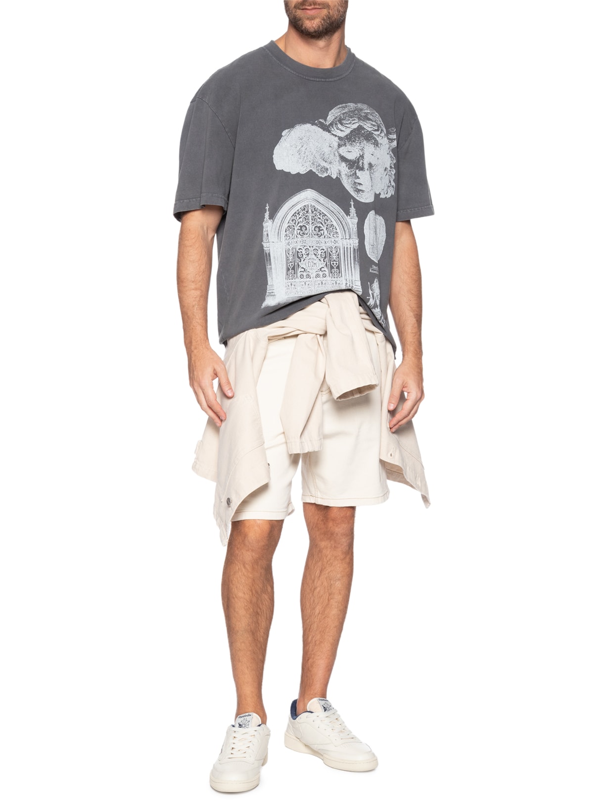 Camiseta Masculina Invocation Cinza Deus Ex Machina