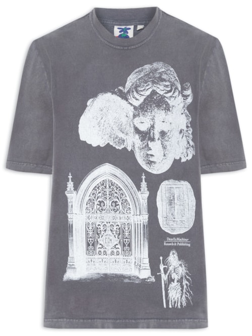 Camiseta Masculina Invocation - Cinza