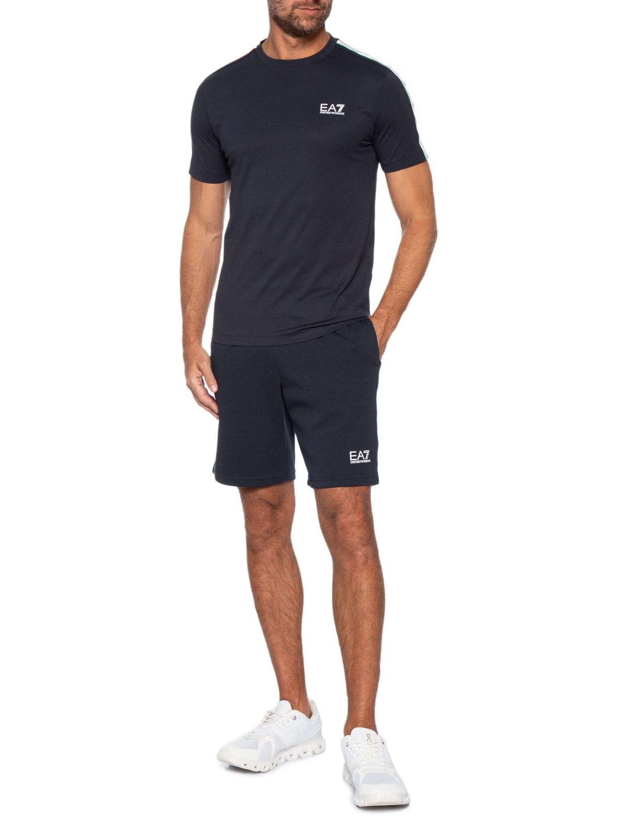 Camiseta Masculina Italian Spirit Tee – Azul Ea7 Emporio Armani