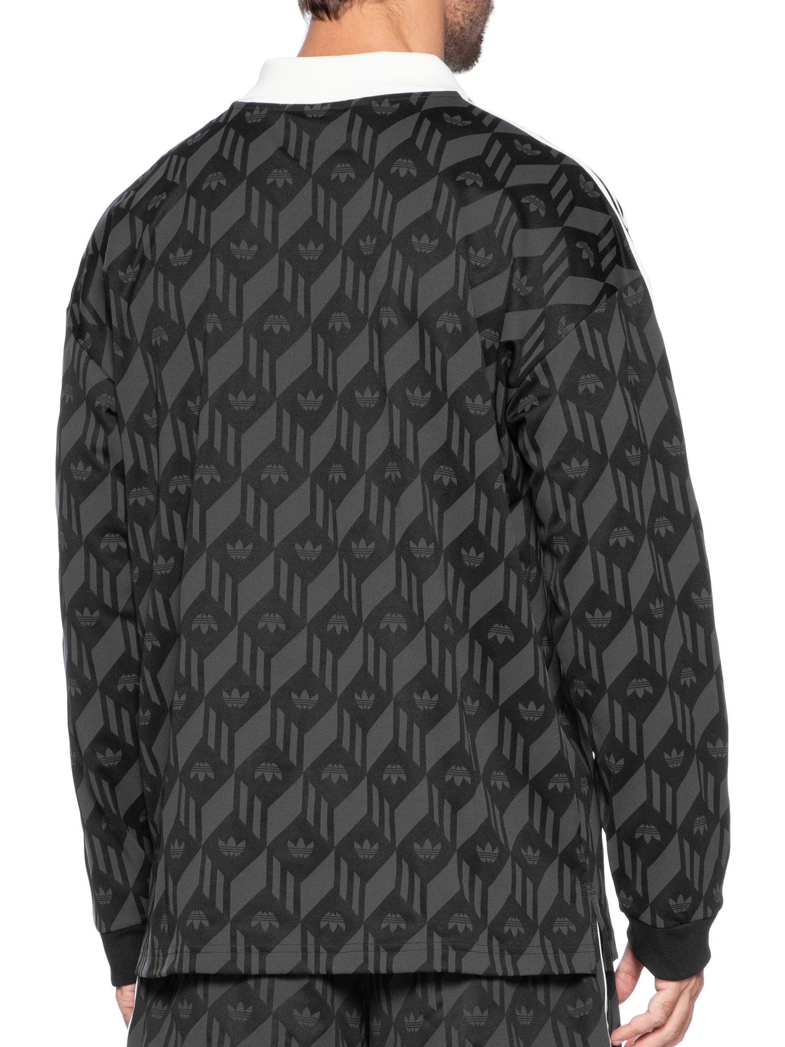 Adidas Originals - Camiseta Masculina Jacquared Rugby - Preto