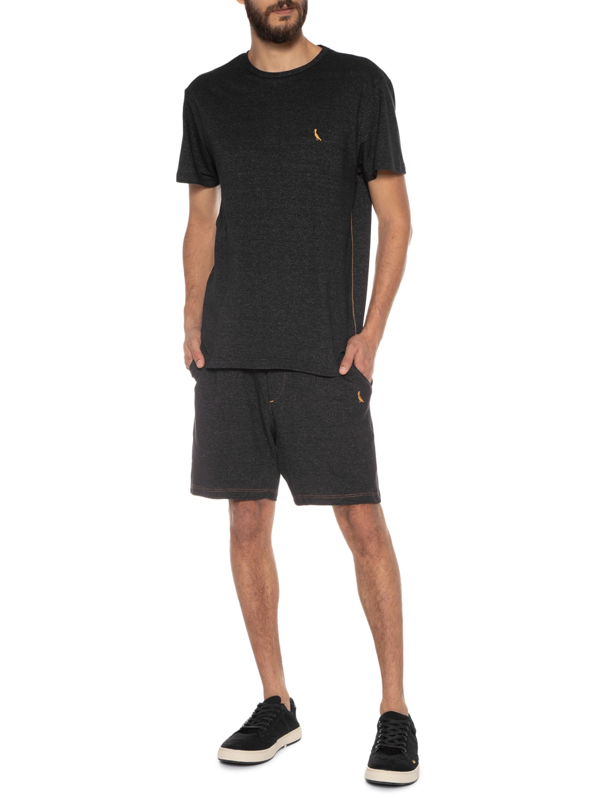 Camiseta Masculina Jazz Denim Preto Reserva