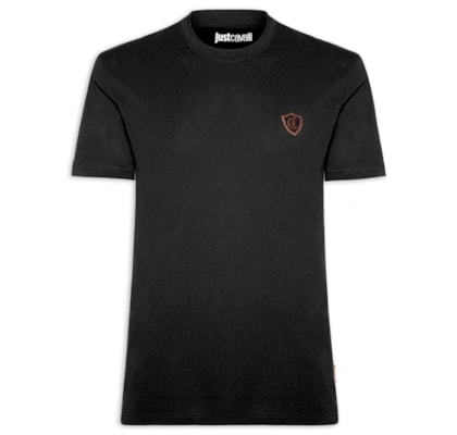 Camiseta Masculina JC Short Sleeve Patch Shield - Preto
