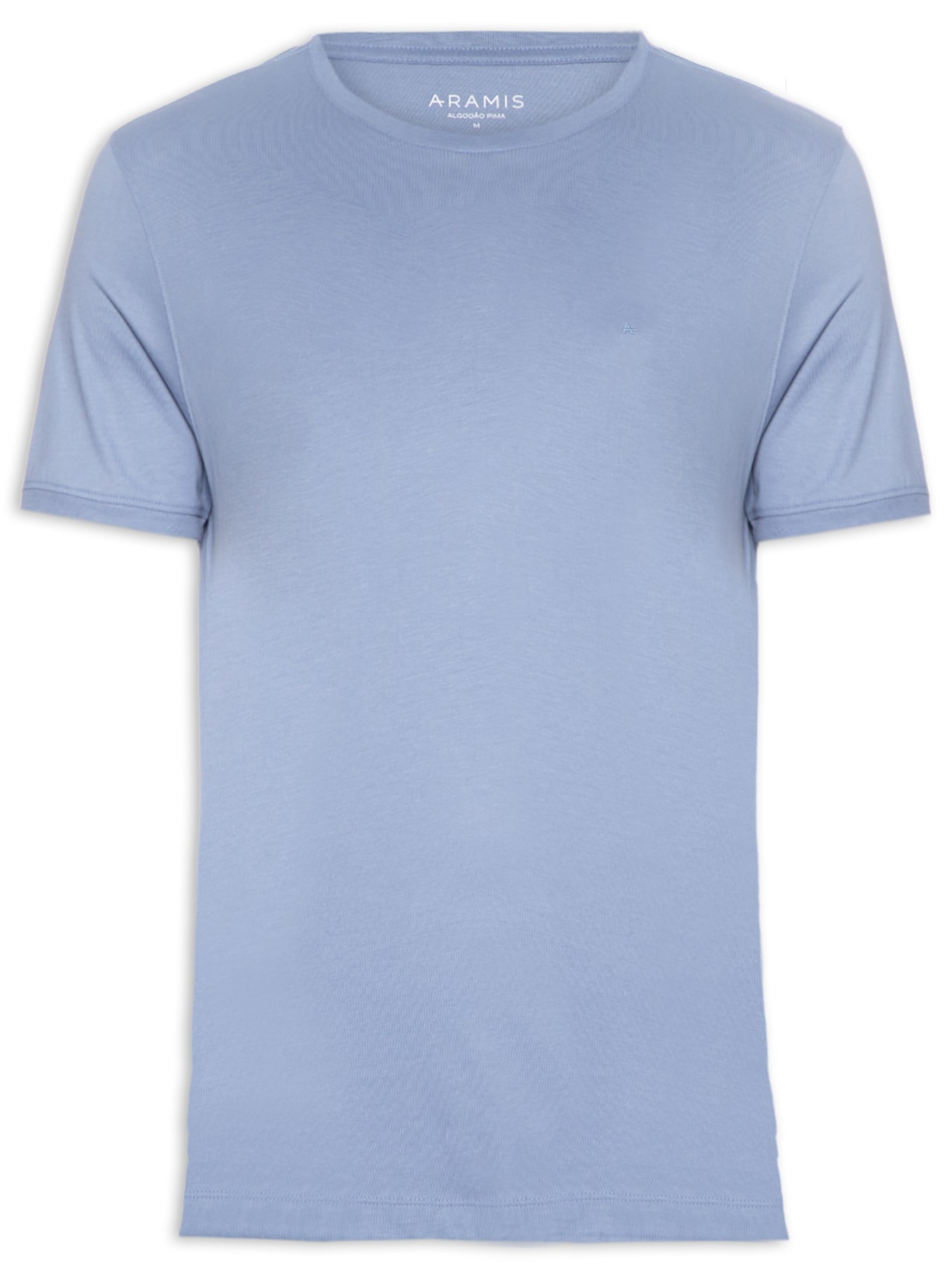 Camiseta Masculina Jersey Algodão Pima Surton Azul Aramis