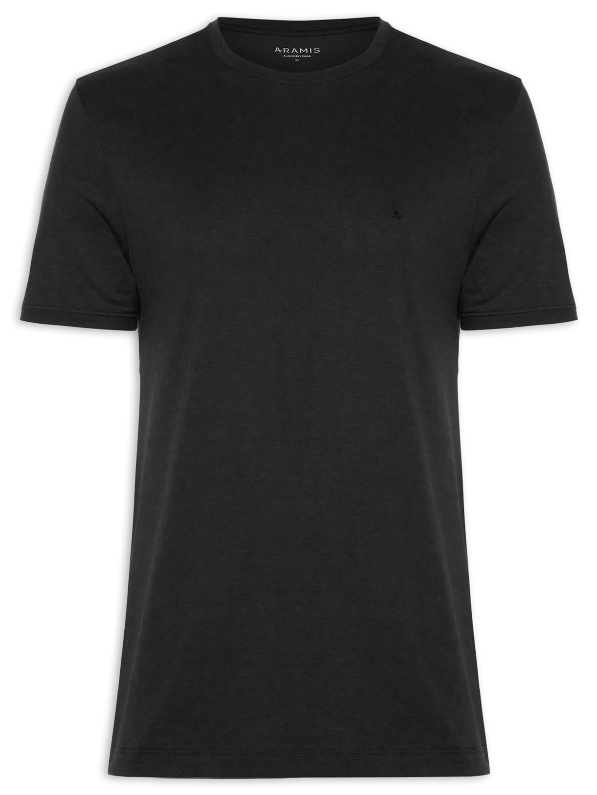 Camiseta Masculina Jersey Algodão Pima Surton - Preto