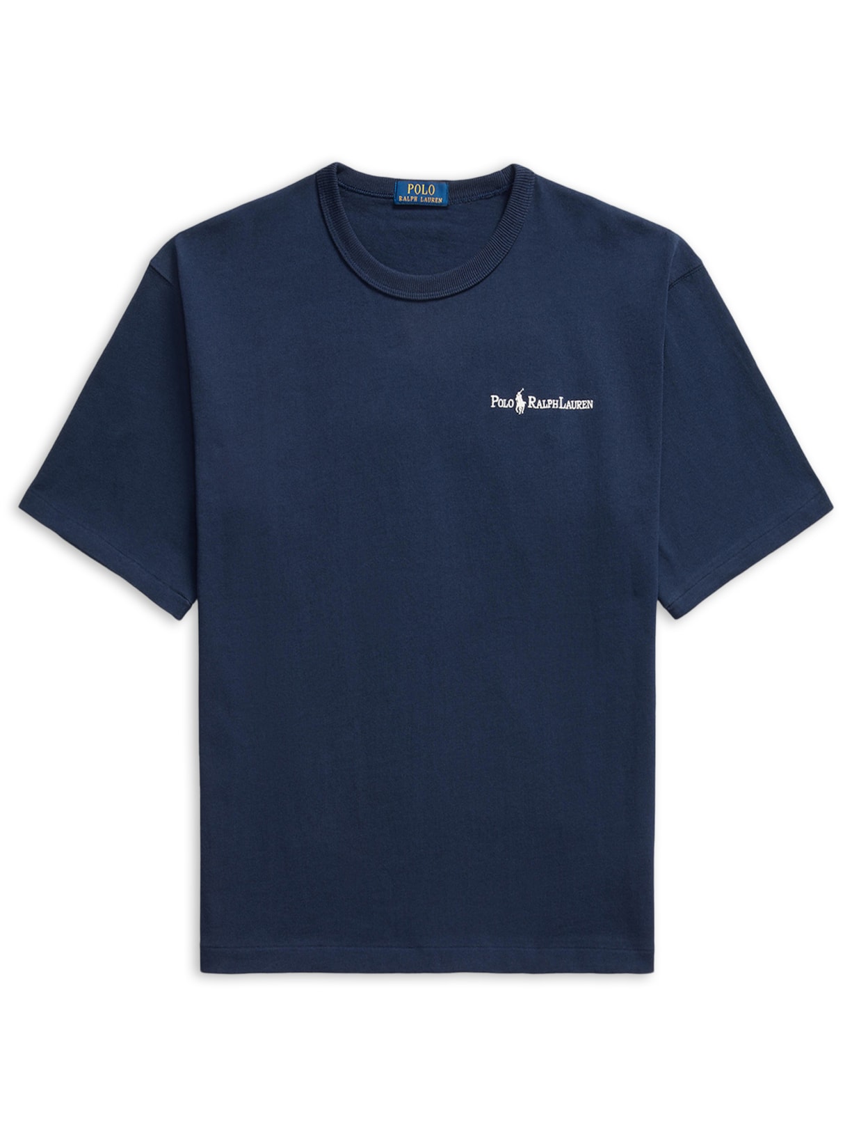 Camiseta Masculina Jersey Relaxed-Fit Chest Logo Azul Polo Ralph Lauren