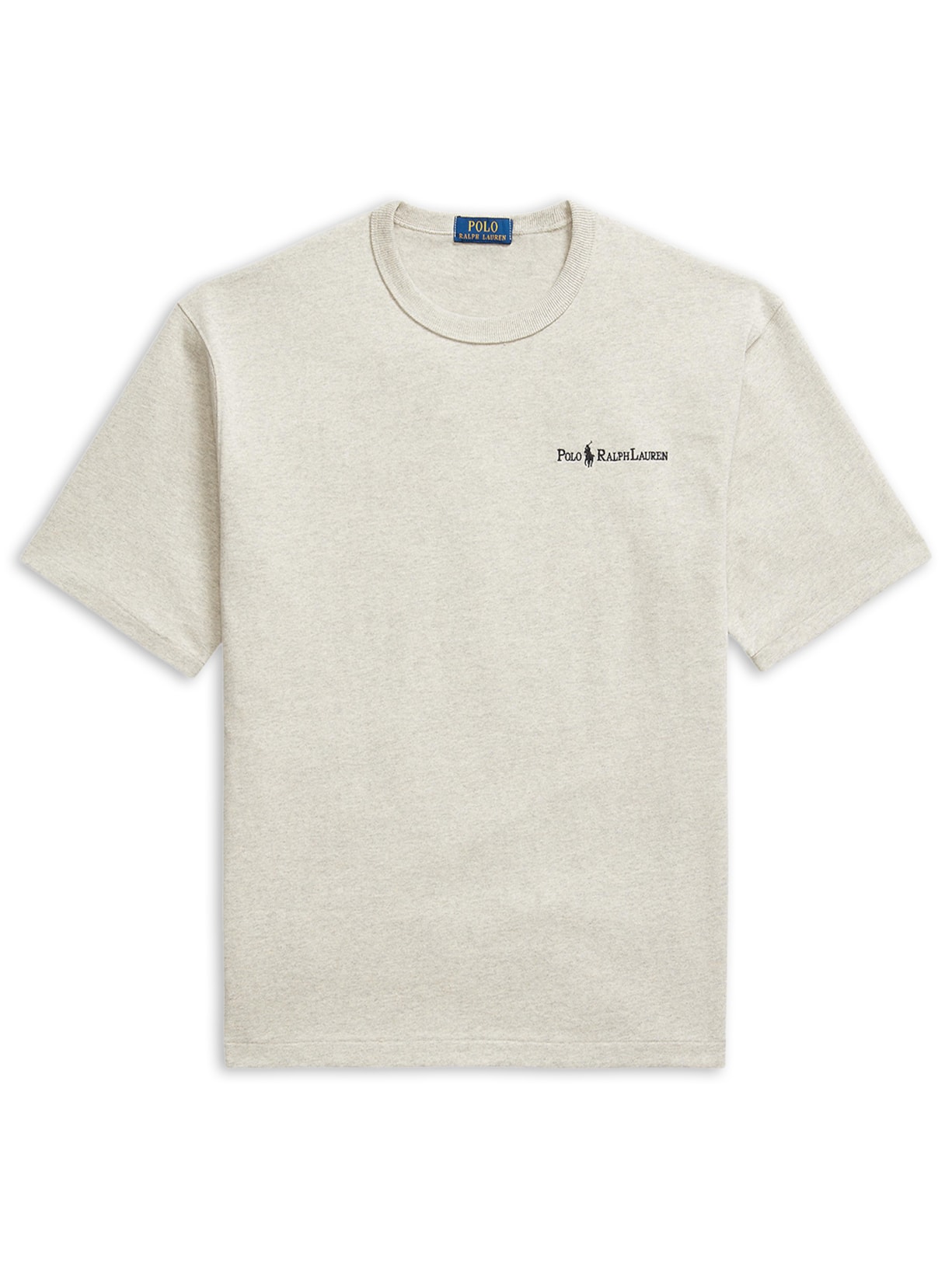 Camiseta Masculina Jersey Relaxed-Fit Chest Logo Cinza Polo Ralph Lauren