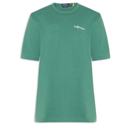 Camiseta Masculina Jersey Relaxed-fit Chest Logo - Verde