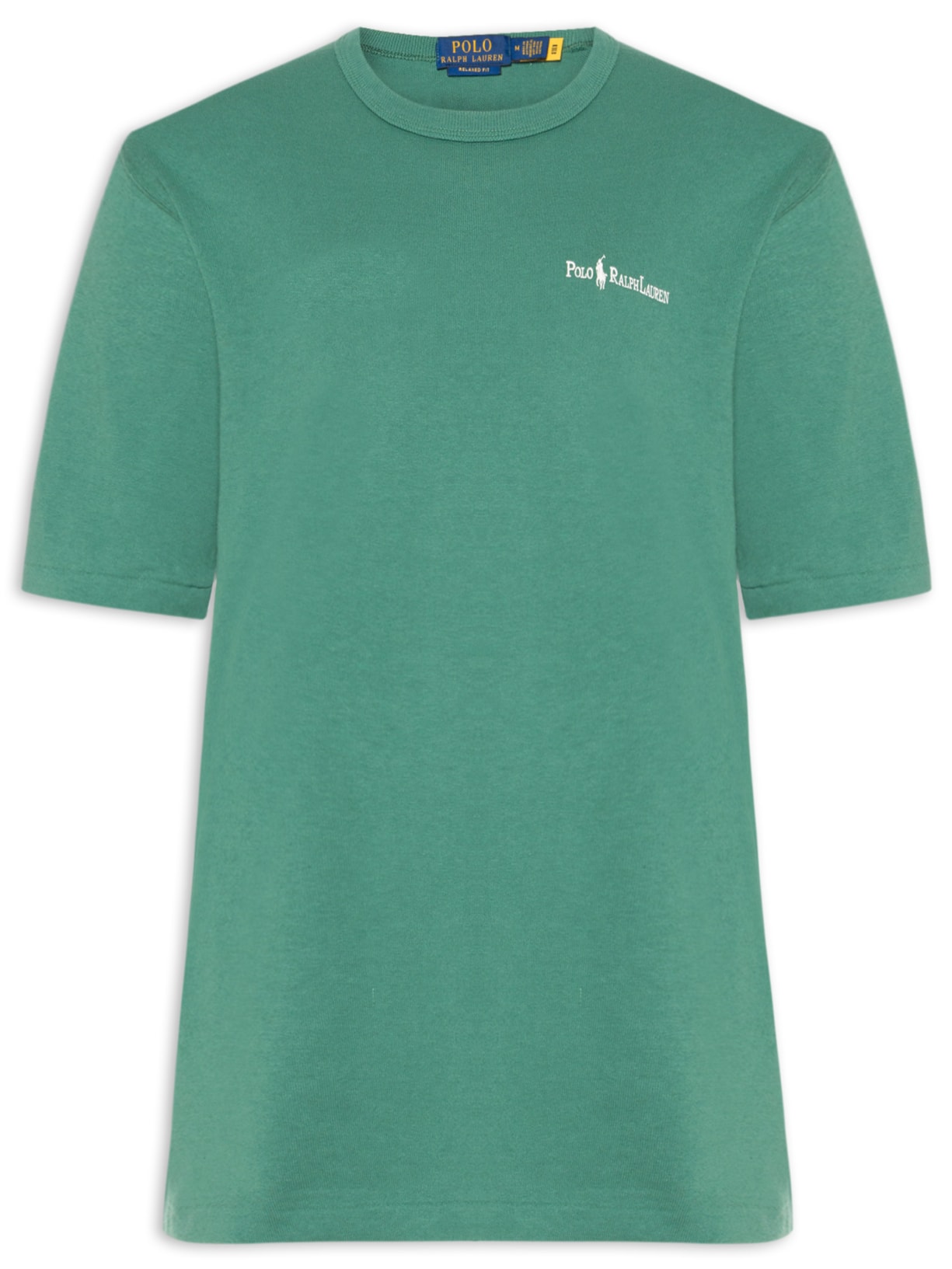 Camiseta Masculina Jersey Relaxed-fit Chest Logo - Verde
