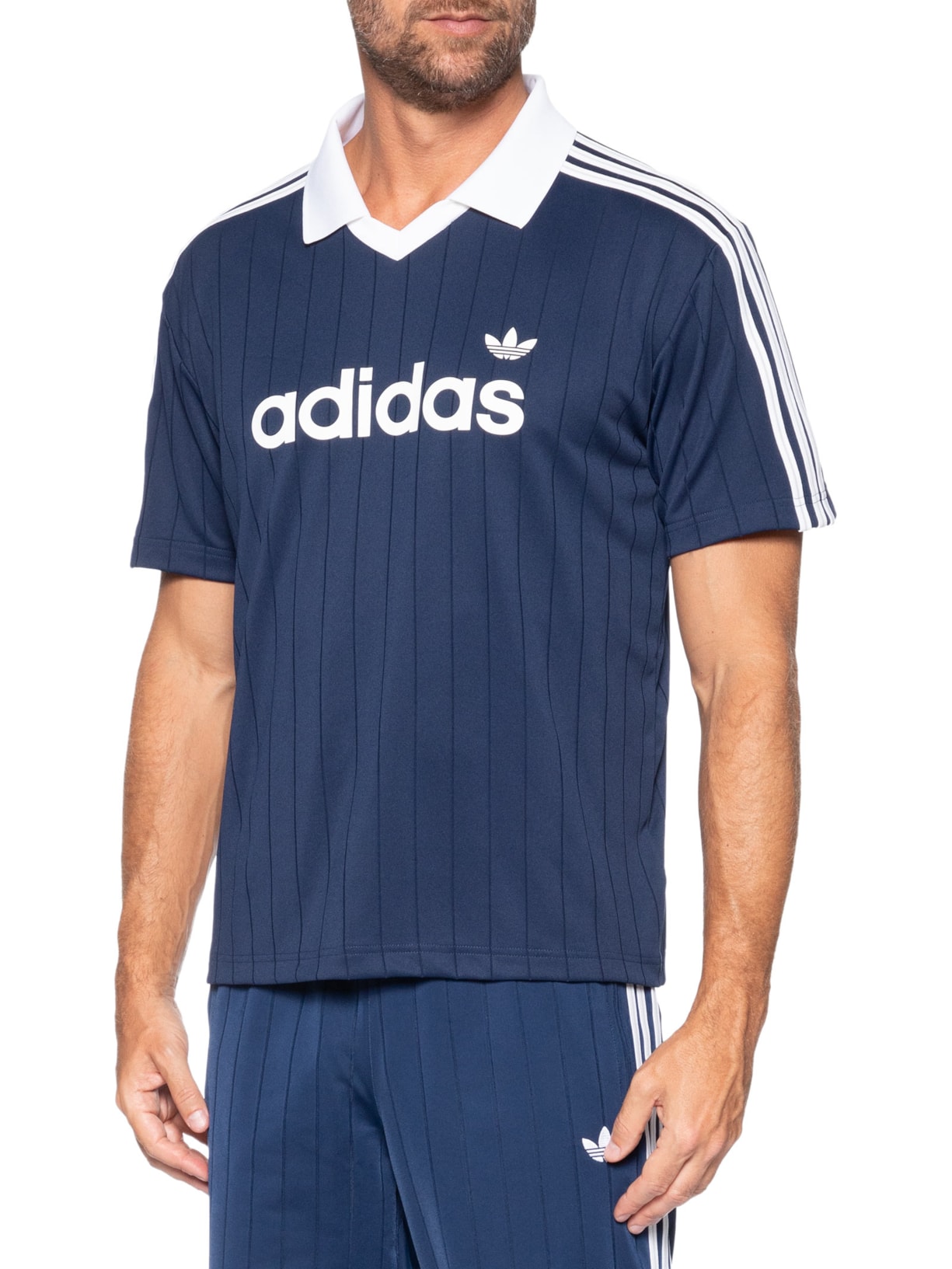 Camiseta Masculina Jersey Sport Azul Adidas Originals