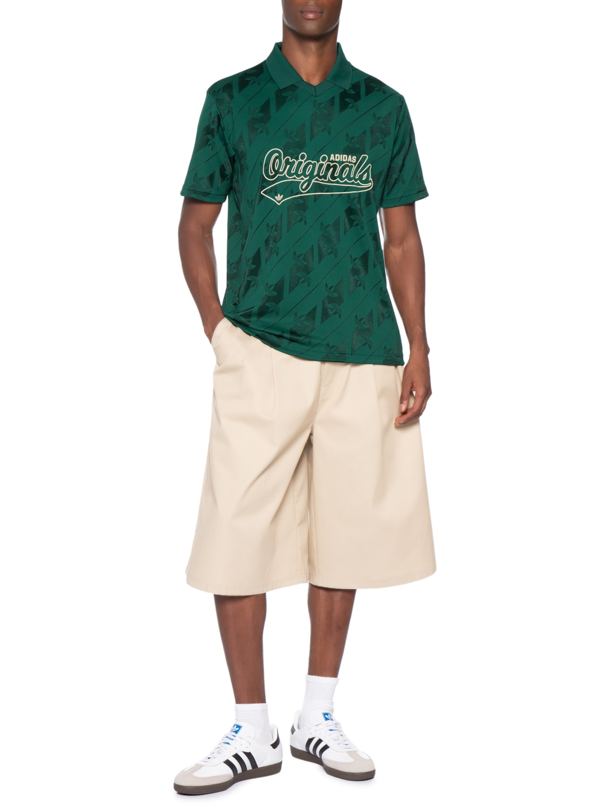 Camiseta Masculina Jersey Sport Classic Verde Adidas Originals