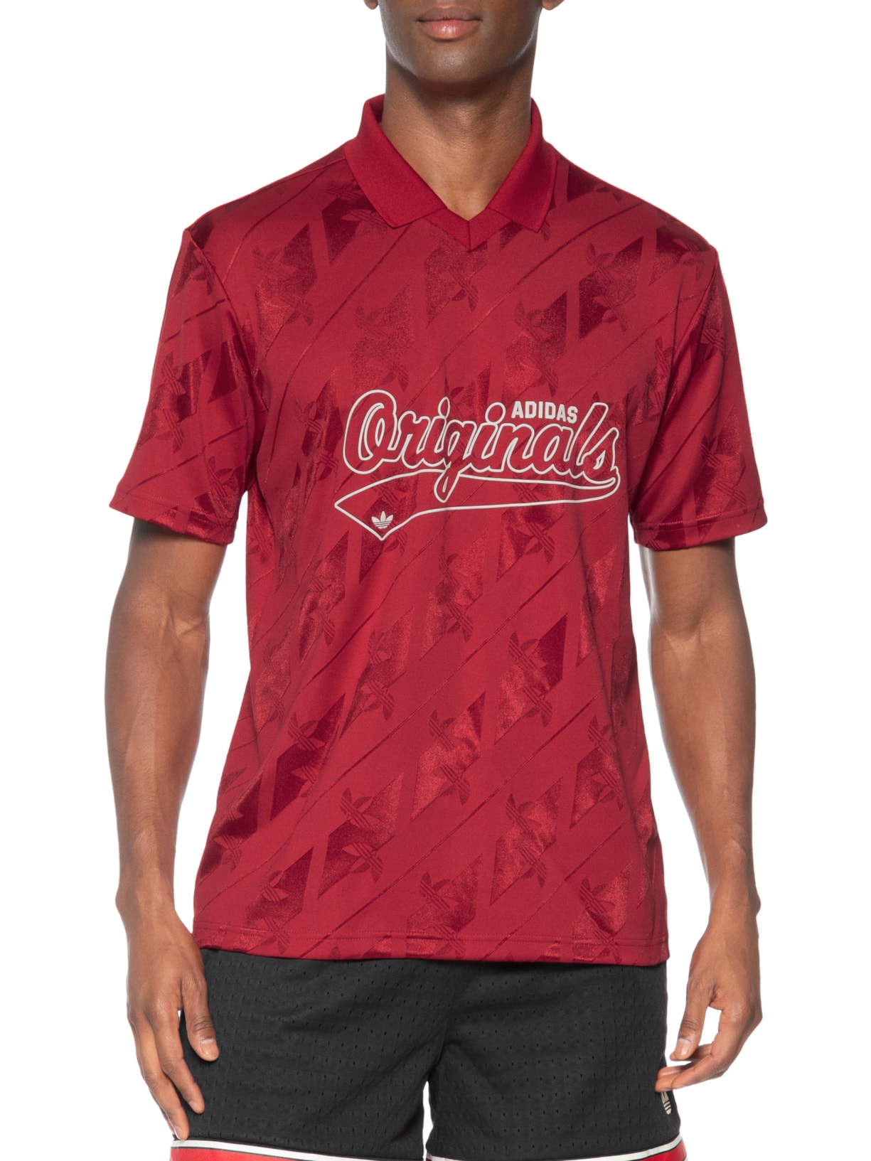 Camiseta Masculina Jersey Sport Classic Vermelho Adidas Originals