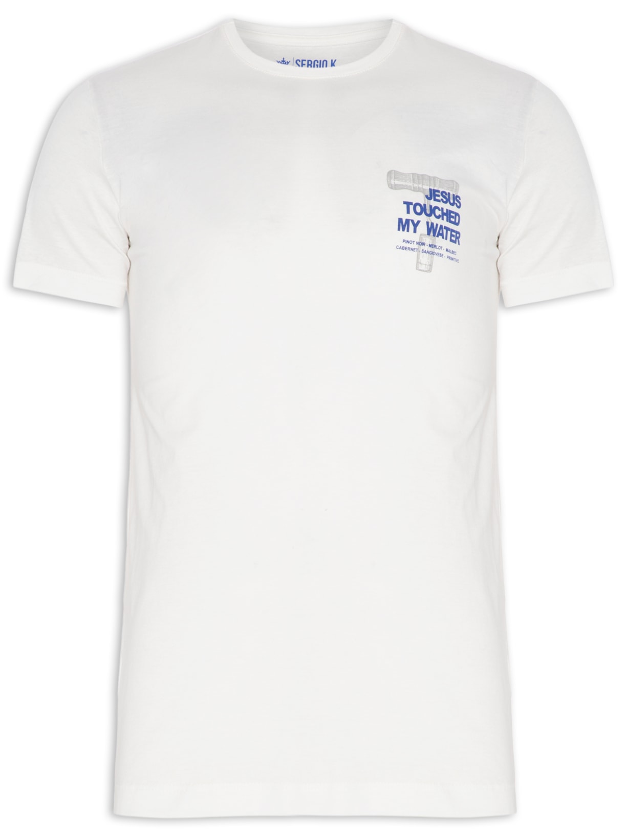 Camiseta Masculina Jesus Wine - Off White