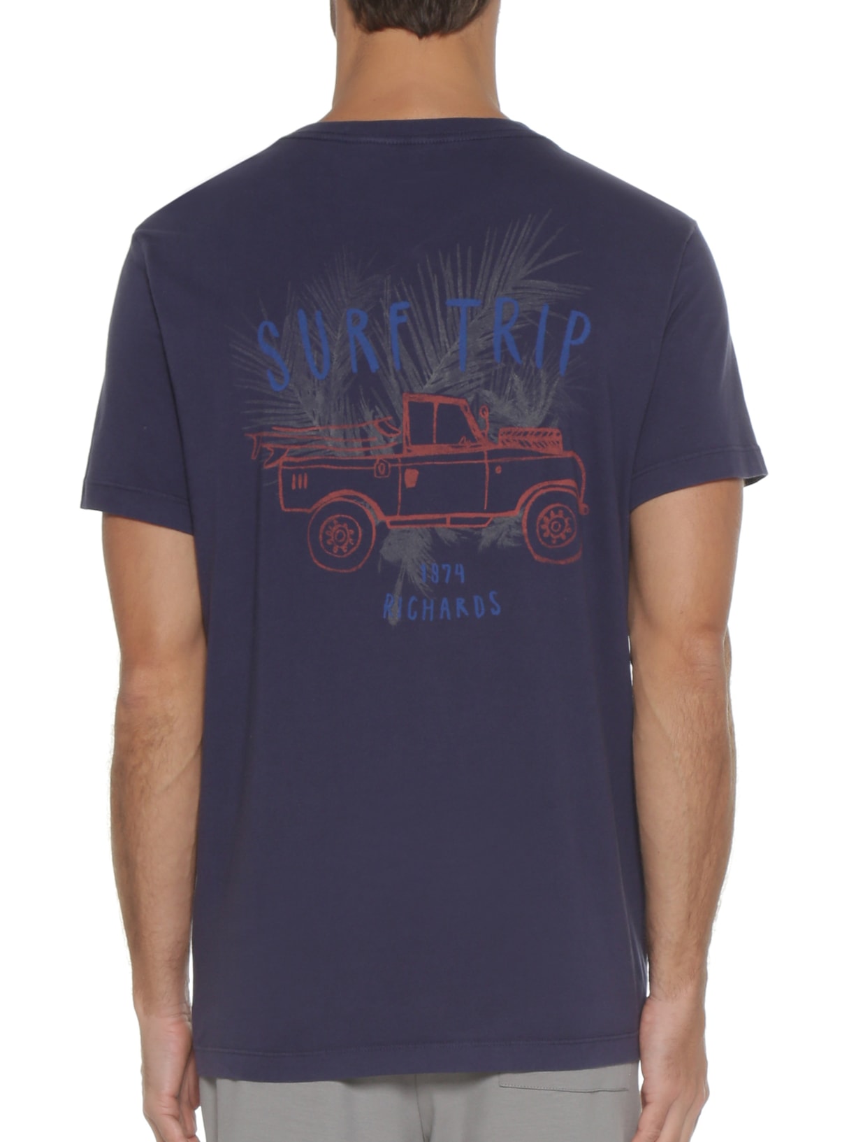 Camiseta Masculina Jipe Surf Costas Azul Richards