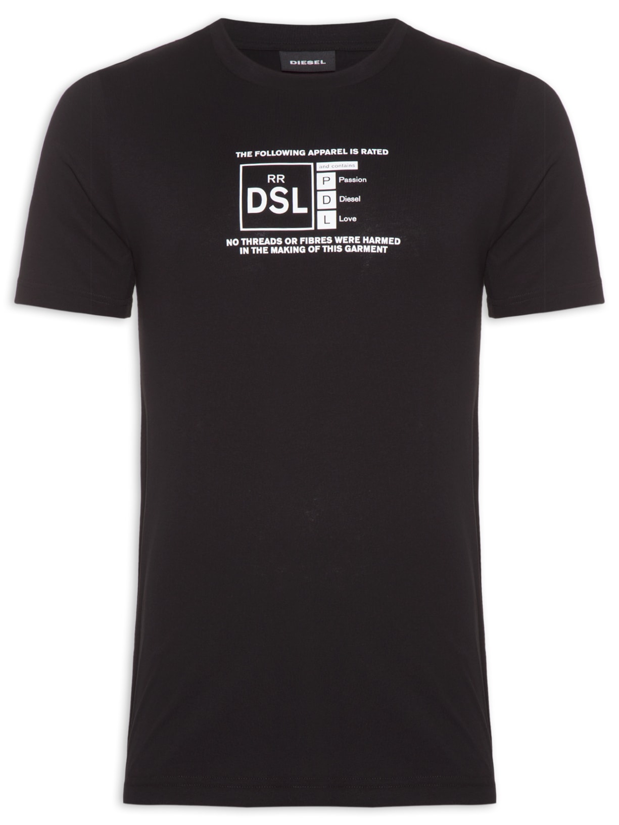 Camiseta Masculina JusCamiseta A35 - Preto