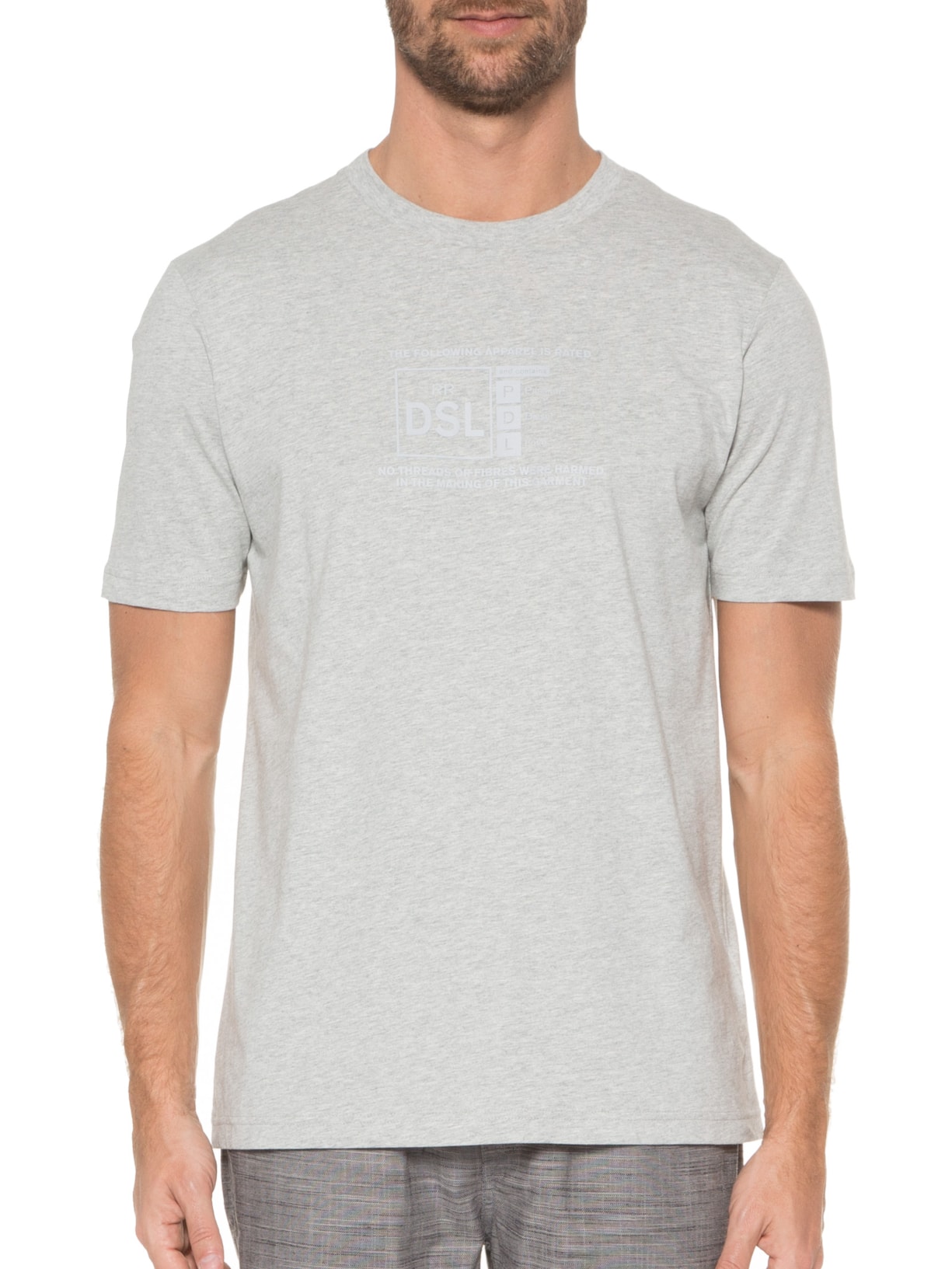 Camiseta Masculina JusCamiseta Cinza Diesel