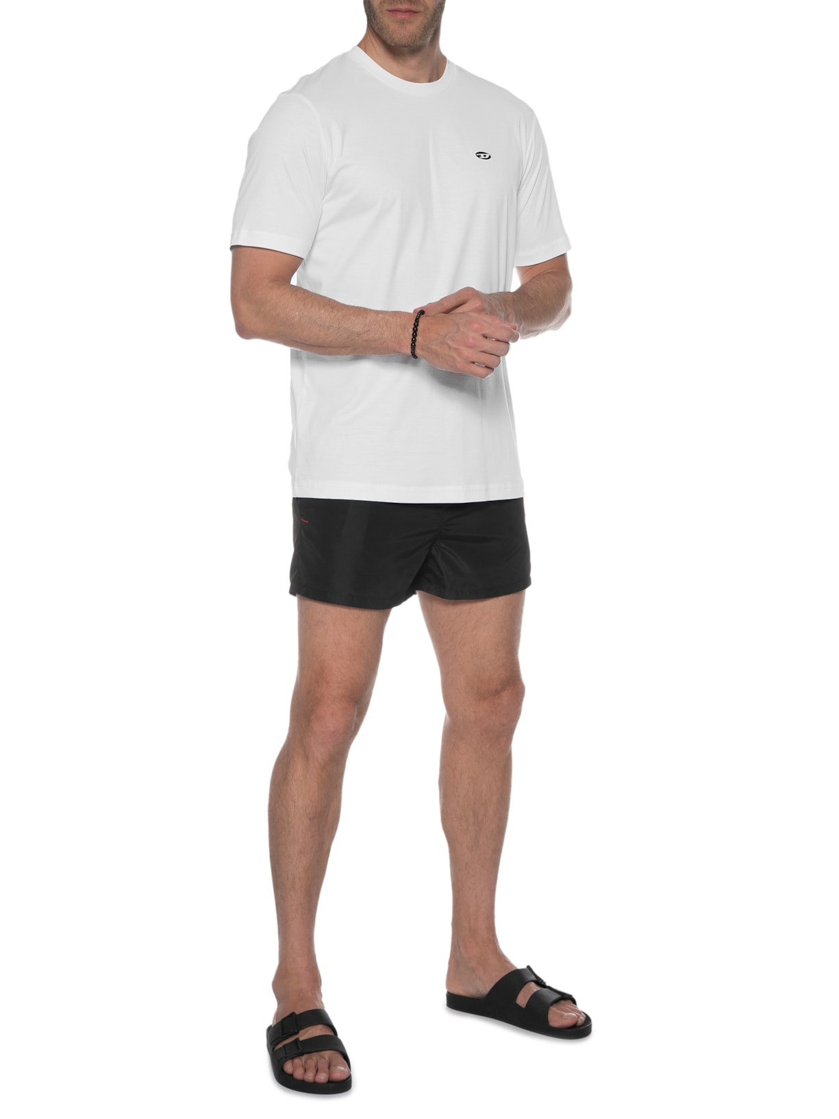 Camiseta Masculina Just Doval Pj Branco Diesel