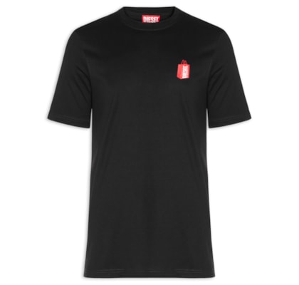 Camiseta Masculina Just-N18 Maglietta - Preto