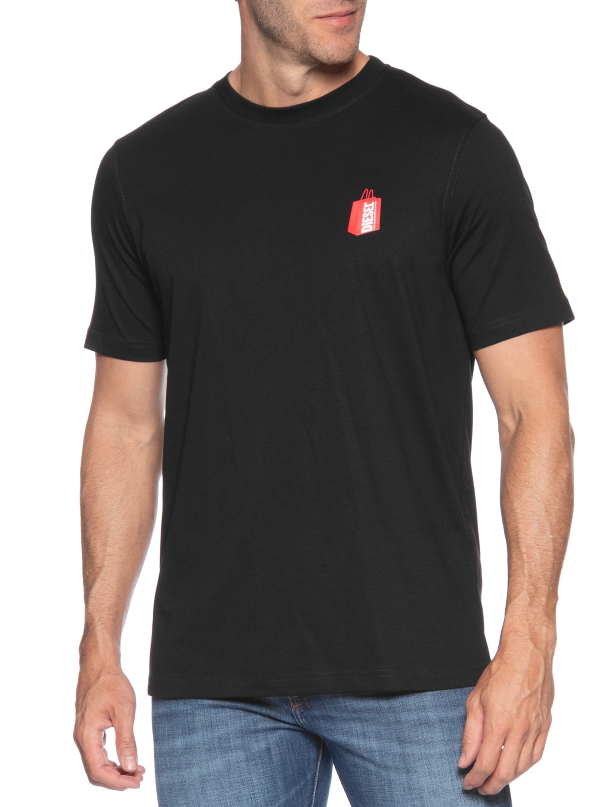Camiseta Masculina Just-N18 Maglietta Preto Diesel