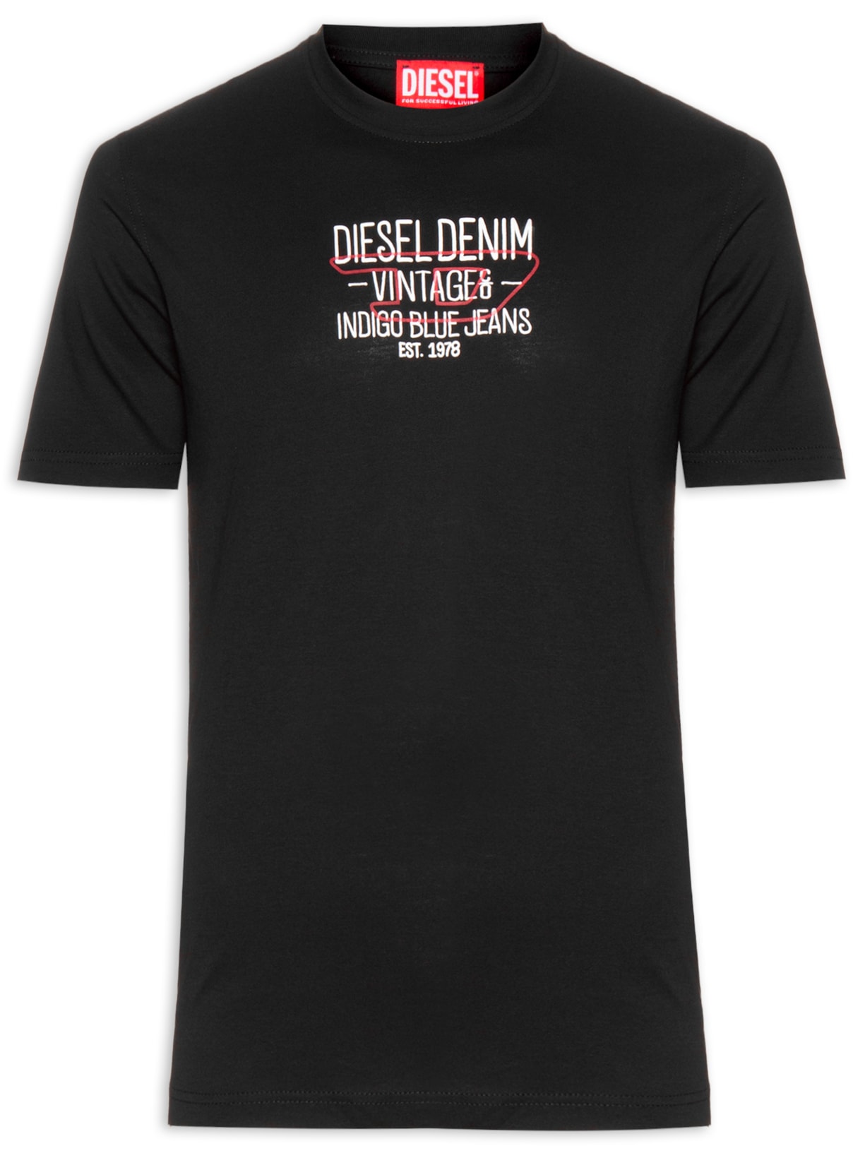 Camiseta Masculina Just-N31 Maglietta - Preto