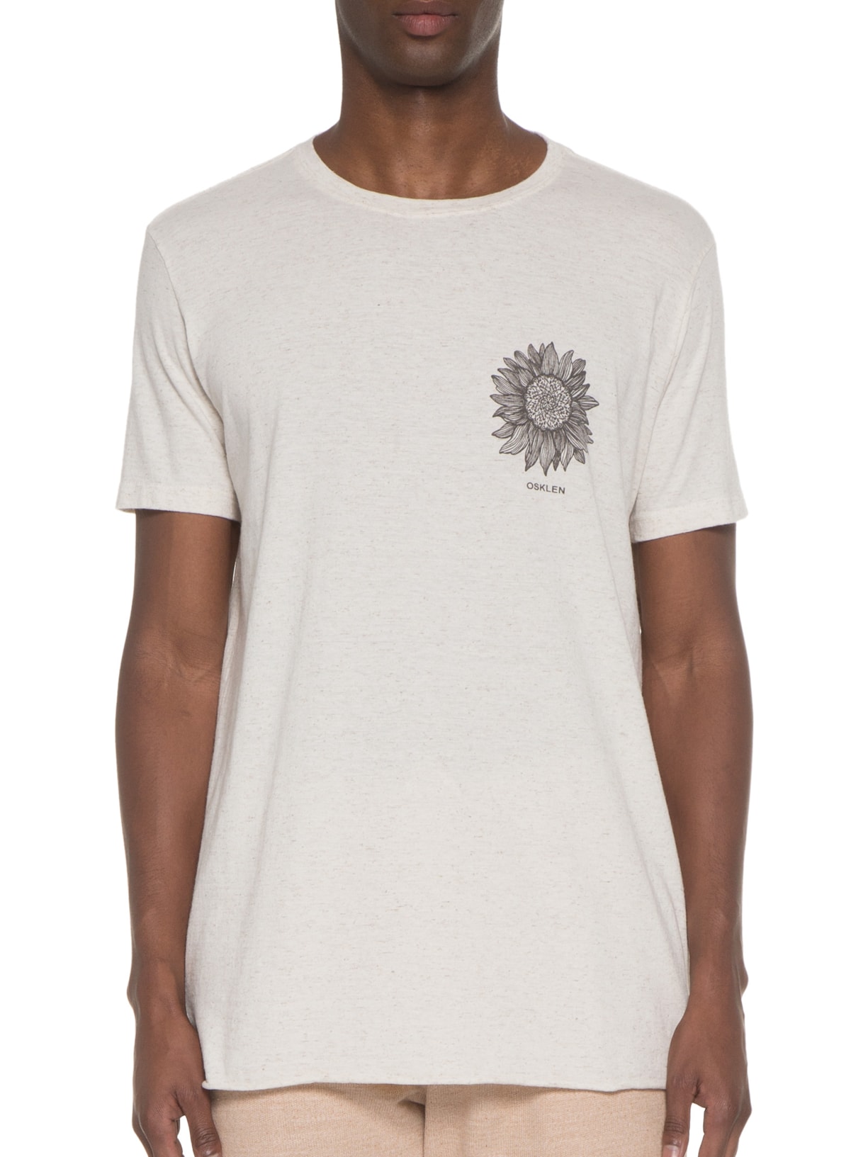 Camiseta Masculina Juta Sunflower Branco Osklen