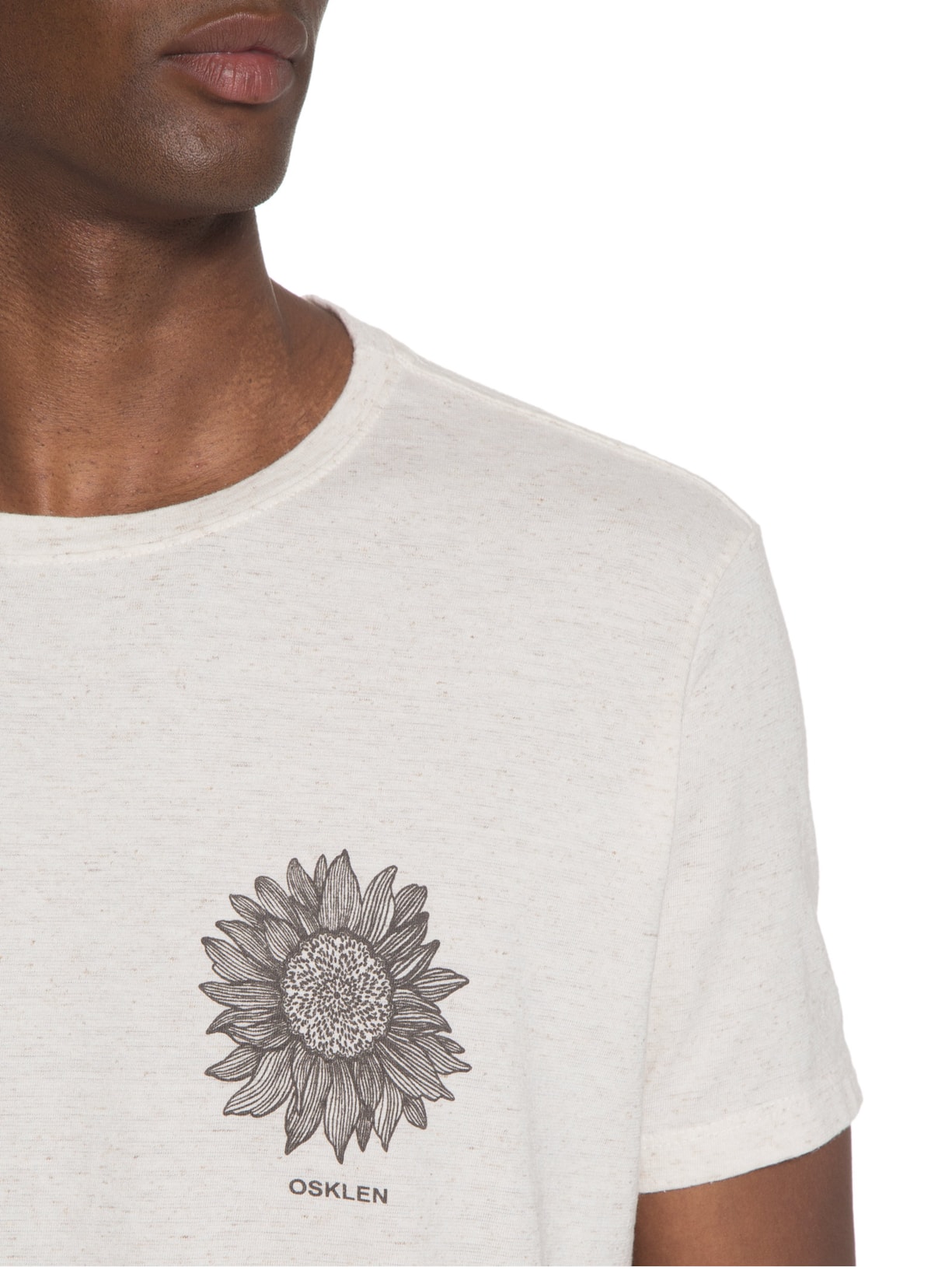 Camiseta Masculina Juta Sunflower Branco Osklen